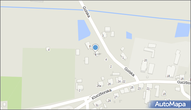 Gorzów Śląski, Golska, 6, mapa Gorzów Śląski