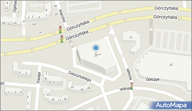 Gorzów Wielkopolski, Górczyńska, 23, mapa Gorzów Wielkopolski