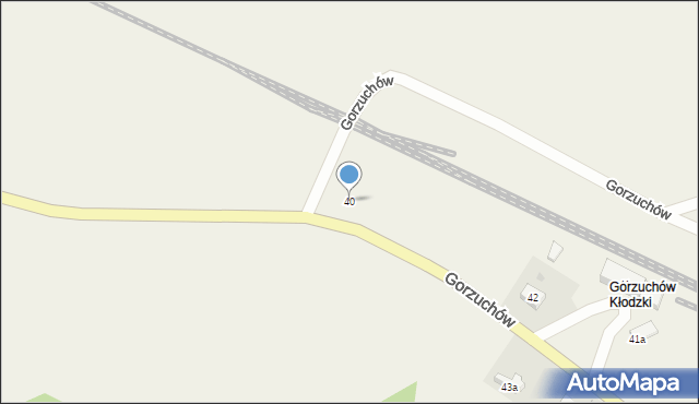 Gorzuchów, Gorzuchów, 40, mapa Gorzuchów