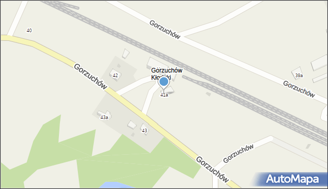 Gorzuchów, Gorzuchów, 41a, mapa Gorzuchów