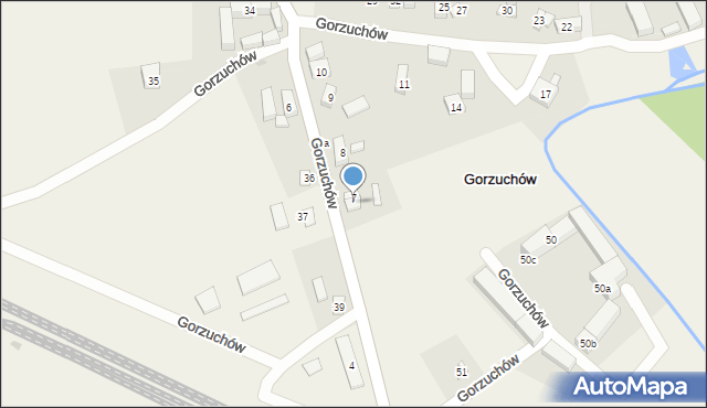 Gorzuchów, Gorzuchów, 7a, mapa Gorzuchów