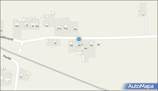 Gorzuchy, Gorzuchy, 38c, mapa Gorzuchy
