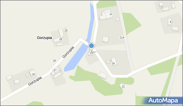 Gorzupia, Gorzupia, 23, mapa Gorzupia