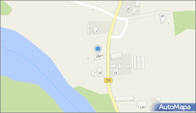 Gorzupia Dolna, Gorzupia Dolna, 16A, mapa Gorzupia Dolna