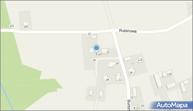 Gorzyca, Gorzyca, 1h, mapa Gorzyca