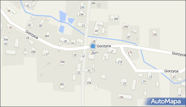 Gorzyca, Gorzyca, 20b, mapa Gorzyca