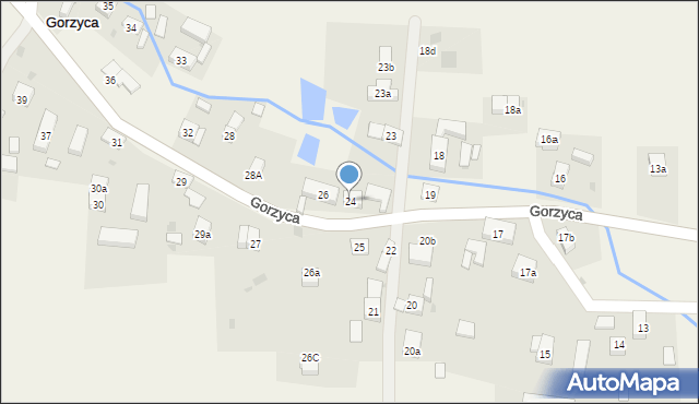 Gorzyca, Gorzyca, 24, mapa Gorzyca