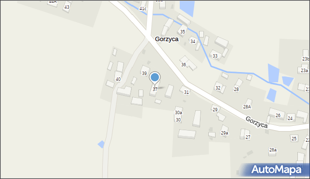 Gorzyca, Gorzyca, 37, mapa Gorzyca