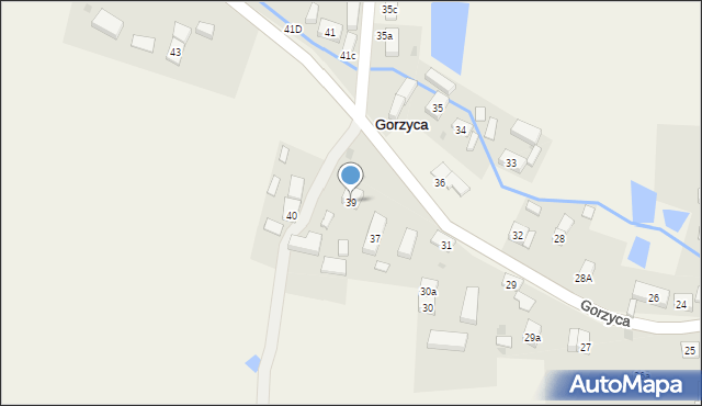 Gorzyca, Gorzyca, 39, mapa Gorzyca