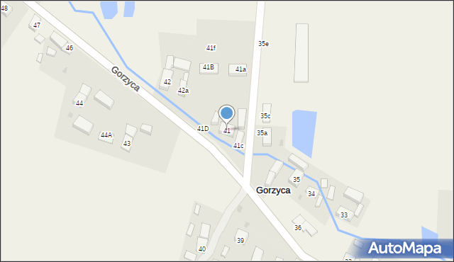 Gorzyca, Gorzyca, 41, mapa Gorzyca