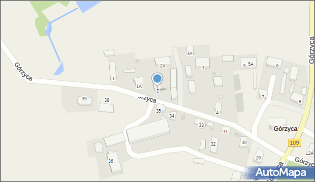 Górzyca, Górzyca, 2, mapa Górzyca