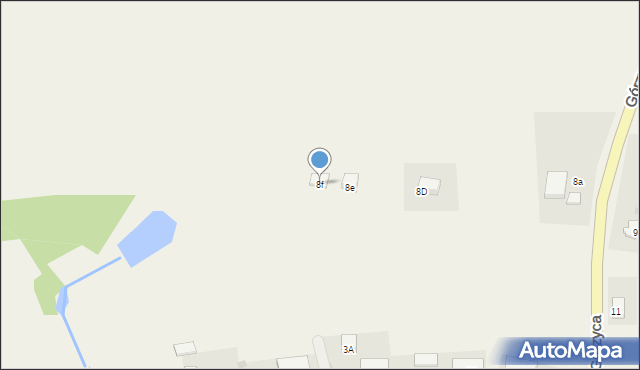 Górzyca, Górzyca, 8f, mapa Górzyca