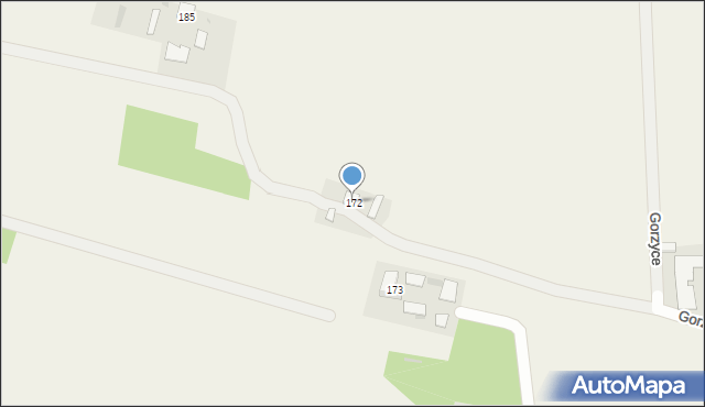Gorzyce, Gorzyce, 172, mapa Gorzyce