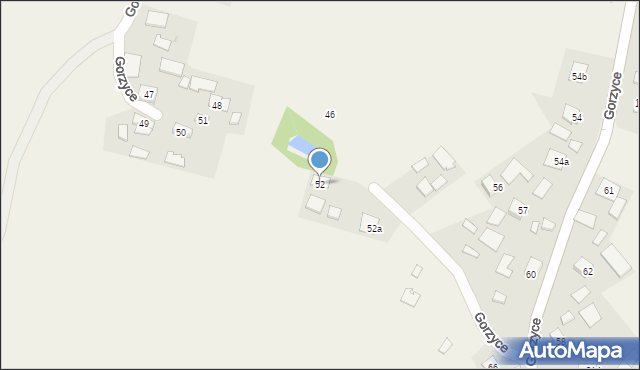 Gorzyce, Gorzyce, 52, mapa Gorzyce
