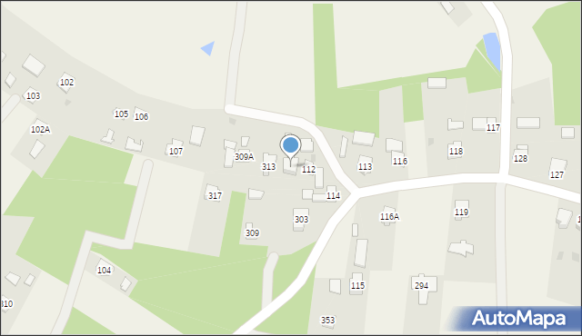 Gorzyce, Gorzyce, 112A, mapa Gorzyce