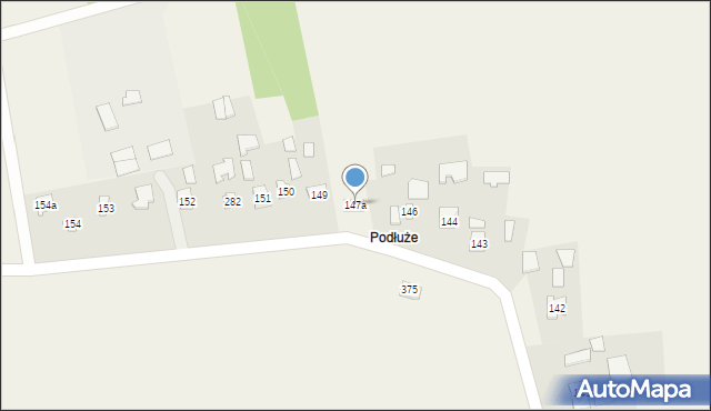 Gorzyce, Gorzyce, 147a, mapa Gorzyce