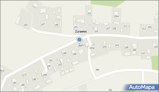 Gorzyce, Gorzyce, 200, mapa Gorzyce