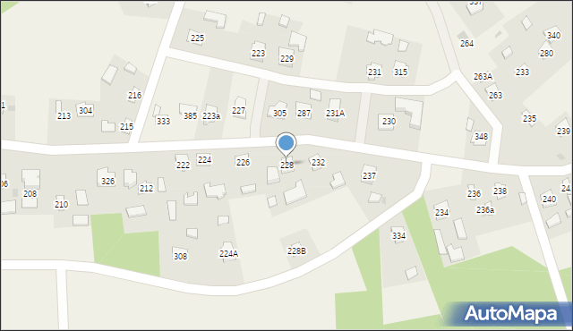 Gorzyce, Gorzyce, 228, mapa Gorzyce