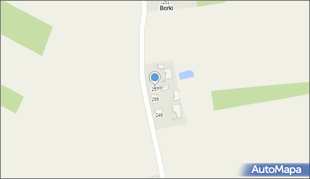 Gorzyce, Gorzyce, 257, mapa Gorzyce