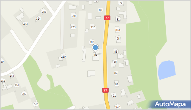 Gorzyce, Gorzyce, 84, mapa Gorzyce