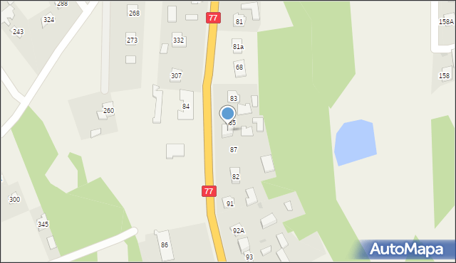 Gorzyce, Gorzyce, 85A, mapa Gorzyce