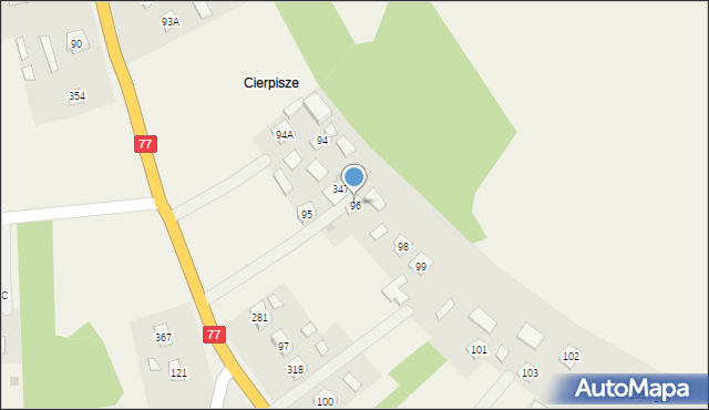 Gorzyce, Gorzyce, 96, mapa Gorzyce