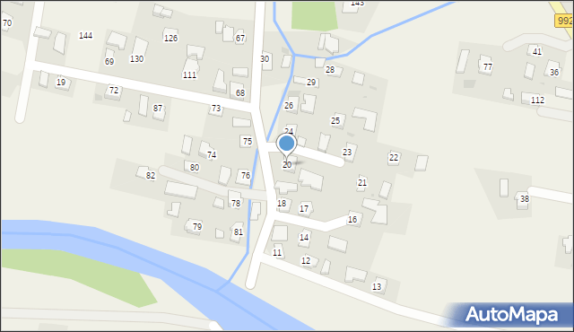 Gorzyce, Gorzyce, 20, mapa Gorzyce