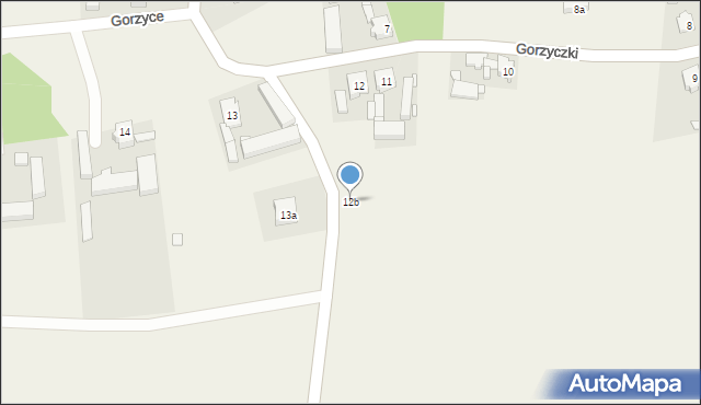 Gorzyce, Gorzyce, 12b, mapa Gorzyce