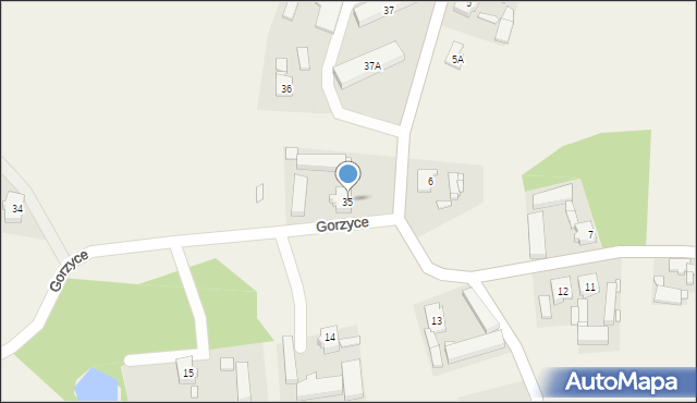 Gorzyce, Gorzyce, 35, mapa Gorzyce