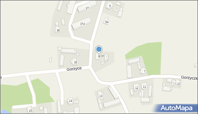 Gorzyce, Gorzyce, 6, mapa Gorzyce