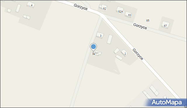Gorzyce, Gorzyce, 3a, mapa Gorzyce
