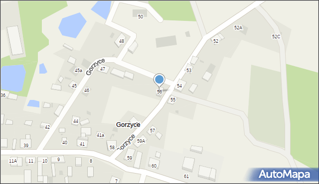 Gorzyce, Gorzyce, 56, mapa Gorzyce