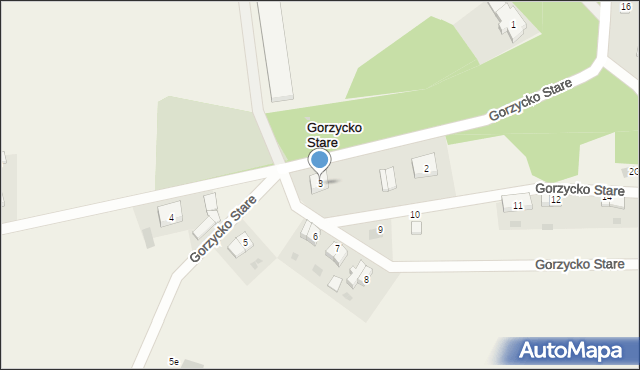 Gorzycko Stare, Gorzycko Stare, 3, mapa Gorzycko Stare
