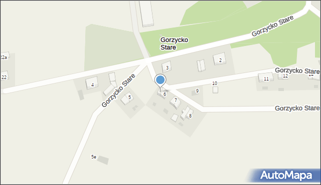 Gorzycko Stare, Gorzycko Stare, 6a, mapa Gorzycko Stare