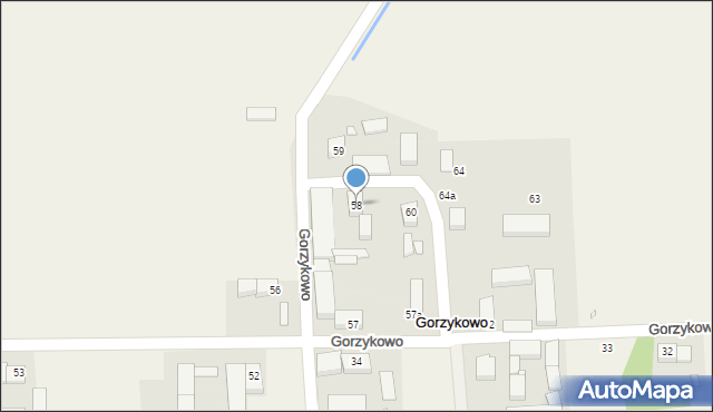 Gorzykowo, Gorzykowo, 58, mapa Gorzykowo