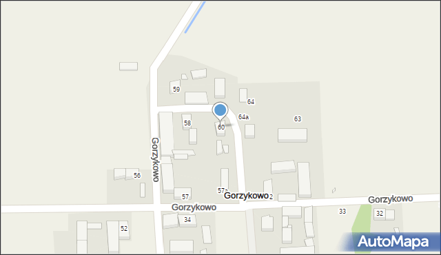 Gorzykowo, Gorzykowo, 60, mapa Gorzykowo