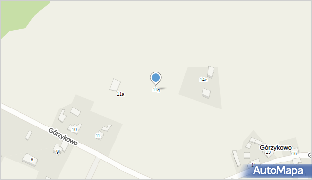 Górzykowo, Górzykowo, 11g, mapa Górzykowo