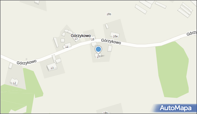 Górzykowo, Górzykowo, 17, mapa Górzykowo