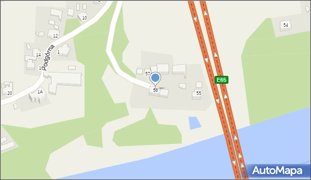Górzykowo, Górzykowo, 56, mapa Górzykowo