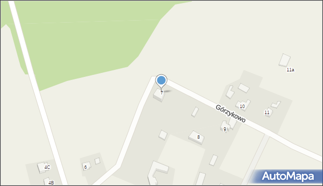 Górzykowo, Górzykowo, 7, mapa Górzykowo