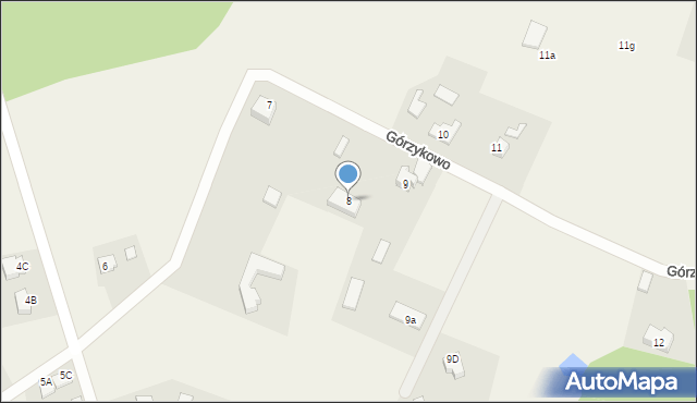 Górzykowo, Górzykowo, 8, mapa Górzykowo