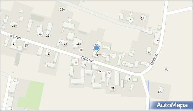 Górzyn, Górzyn, 14, mapa Górzyn