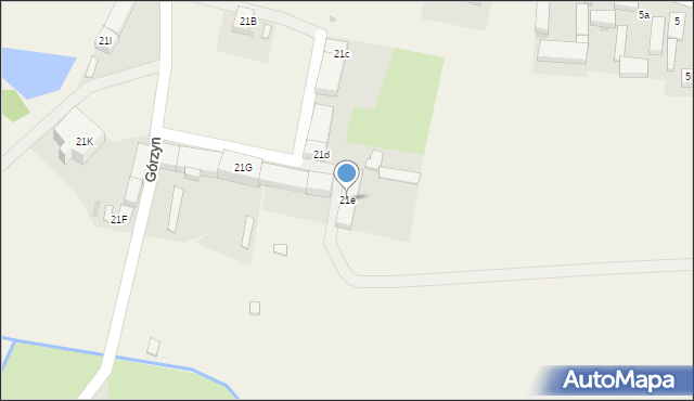 Górzyn, Górzyn, 21e, mapa Górzyn
