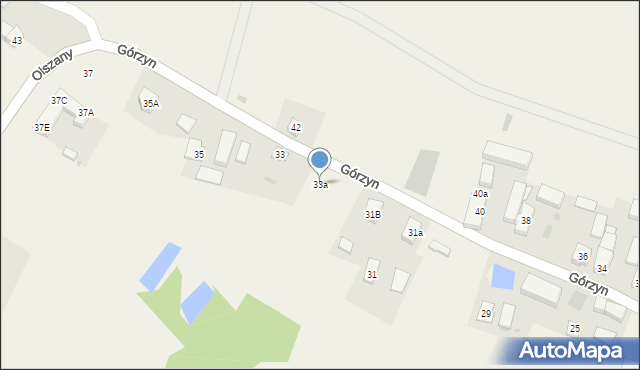 Górzyn, Górzyn, 33a, mapa Górzyn