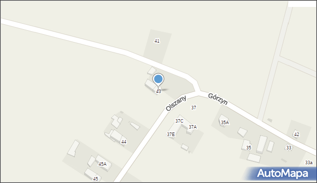 Górzyn, Górzyn, 43, mapa Górzyn