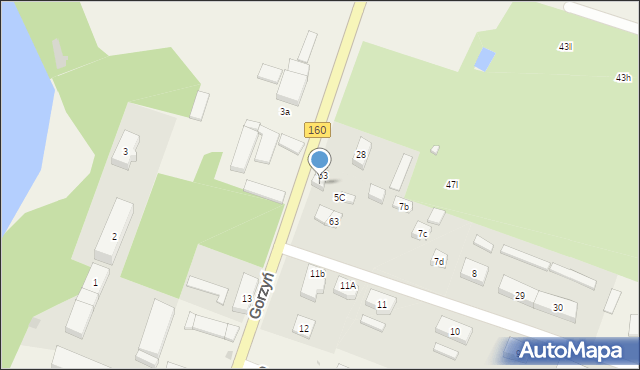 Gorzyń, Gorzyń, 54, mapa Gorzyń