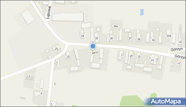 Górzyn, Górzyn, 18, mapa Górzyn