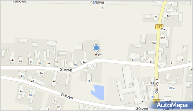 Górzyn, Górzyn, 51A, mapa Górzyn