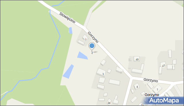 Gorzyno, Gorzyno, 2, mapa Gorzyno