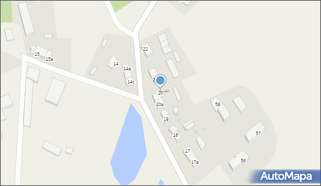 Gorzyno, Gorzyno, 20, mapa Gorzyno